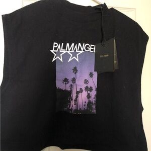 Brand new-Medium- Palm Angels Crop Tee (sleeveless)